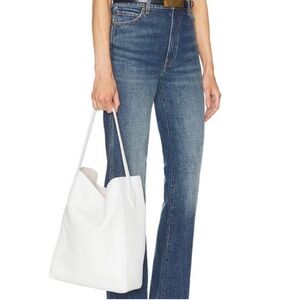 NWT Khaite Frida Calfskin Tote Bag Optic White